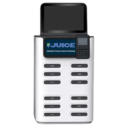 Juice station met 12 vakken